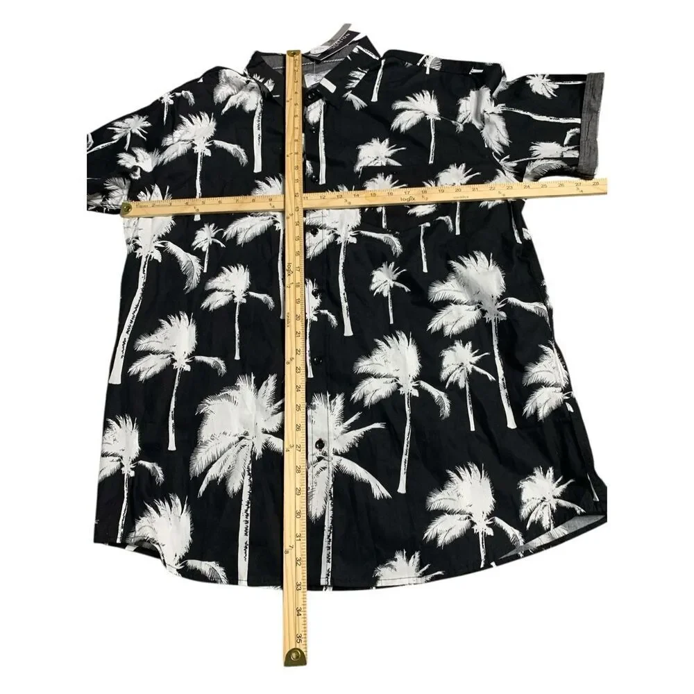 NEW WITH TAGS  Distortion men’s modern 3XL 100% cotton black and white men’s but